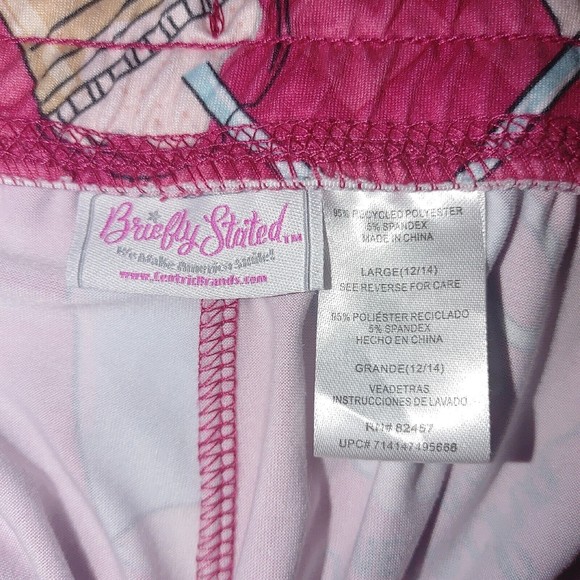 Briefly Stated Women's Sleep Jogger Lounge Pants Size Large 12-14 Pockets Coffee - Picture 4 of 6